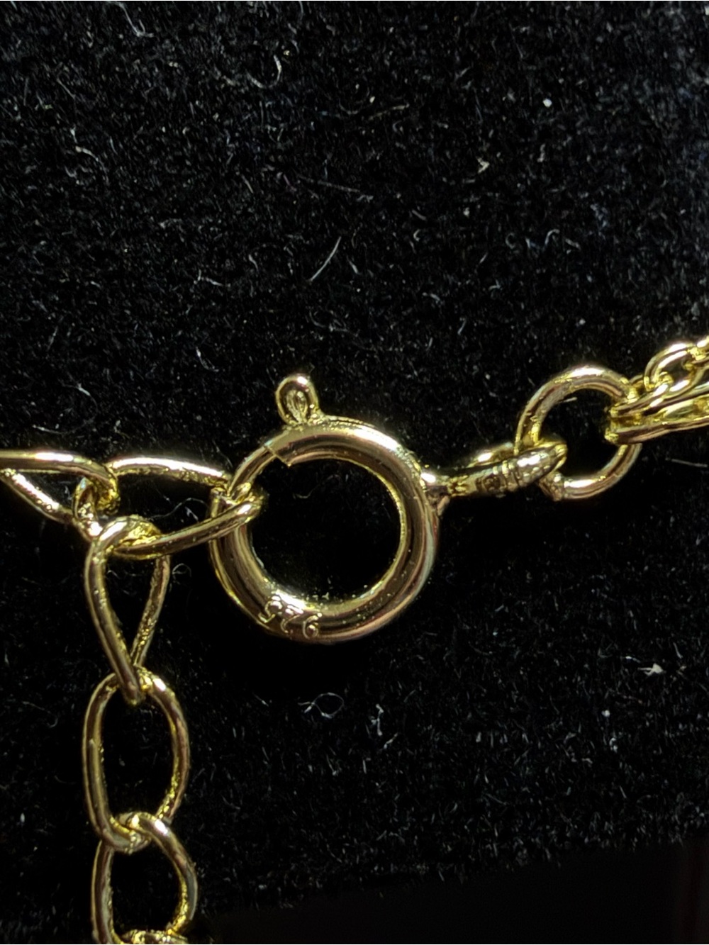 Gold Plated 925 Silver Double-Layer 'H' Pendant Necklace - Picture 2 of 5